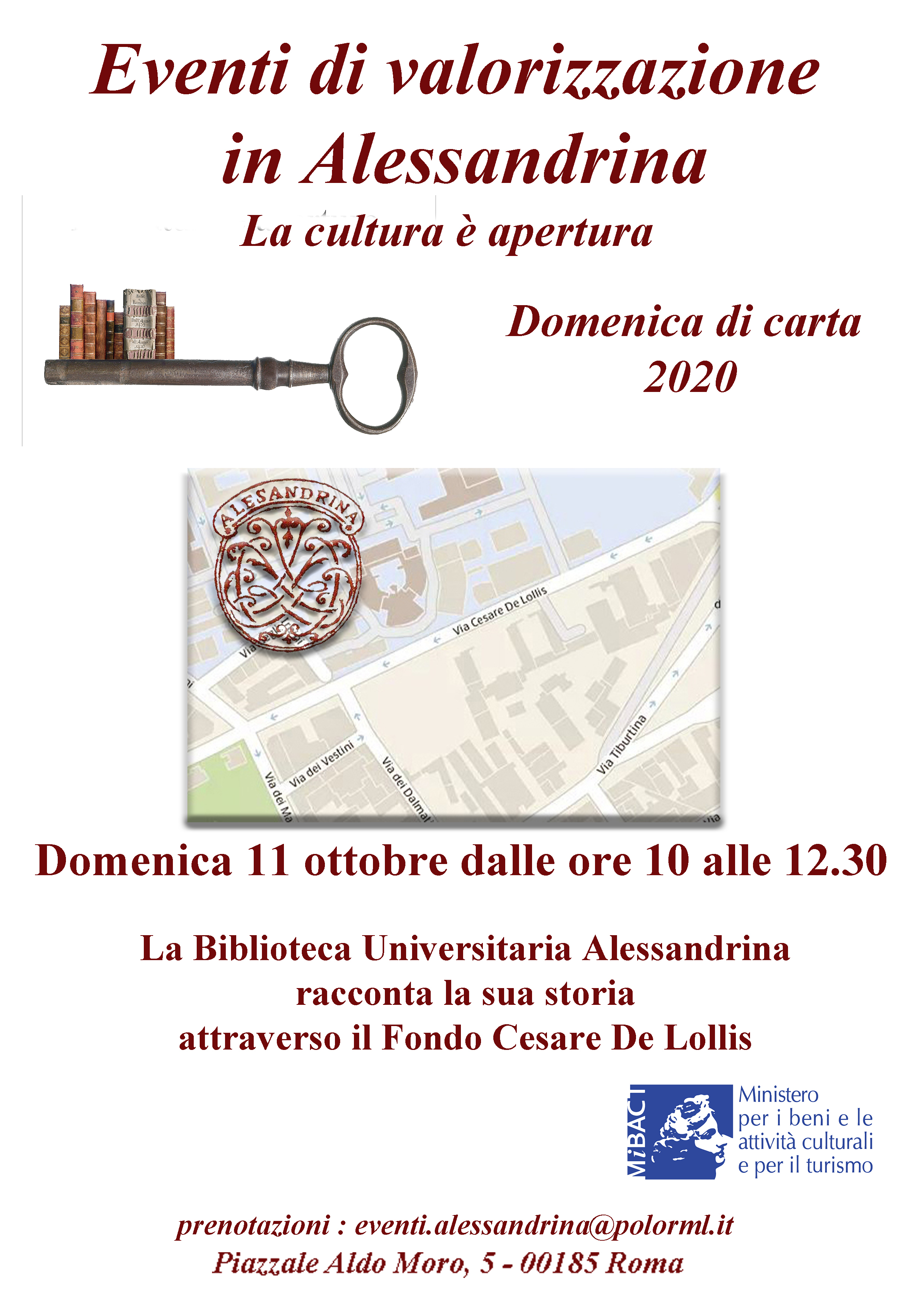 La Biblioteca Universitaria Alessandrina racconta la sua storia attraverso il Fondo Cesare De Lollis.